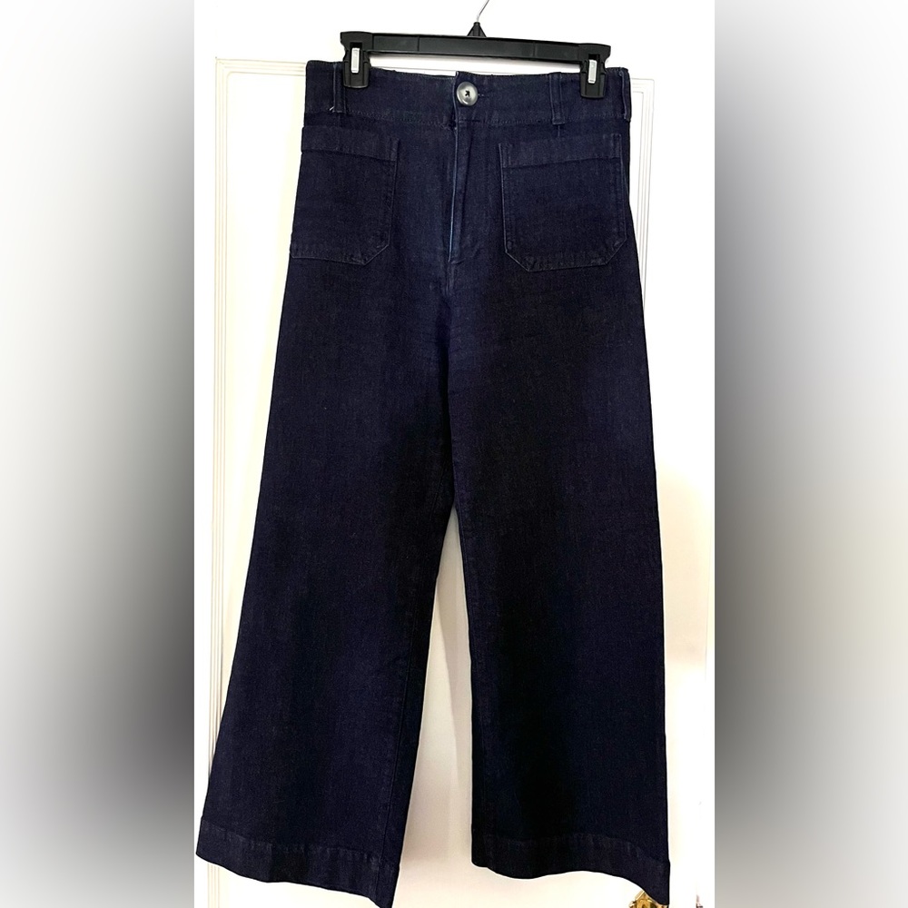 Anthropology Colette cropped wide leg pant by Maeve